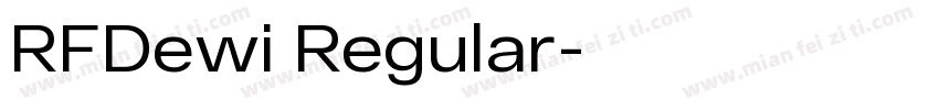 RFDewi Regular字体转换